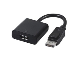Gembird Video adapter | 19 pin HDMI Type A | Female | 20 pin DisplayPort | Male | Black | 0.1 m