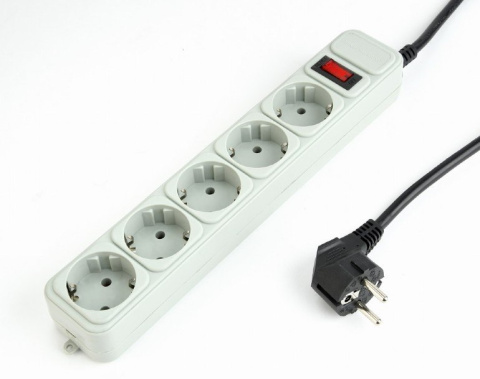 Gembird SPG3-B-6C PURE POWER - surge protector | Output Connector Qty 5 | 1.8 m | Grey