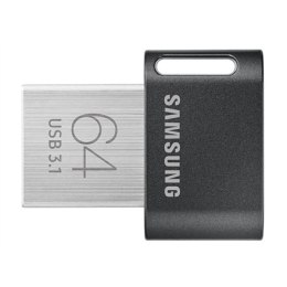 Samsung | FIT Plus | MUF-64AB/APC | 64 GB | USB 3.1 | Black/Silver