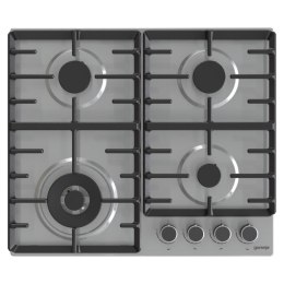 Gorenje | GW642ABX | Hob | Gas | Number of burners/cooking zones 4 | Rotary knobs | Stainless steel