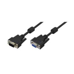 Logilink | VGA extension cable | Male | 15 pin HD D-Sub (HD-15) | Female | 15 pin HD D-Sub (HD-15) | 1.8 m | Black