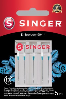 Singer | Embroidery Needle 90/14 5PK