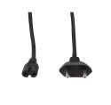 Logilink | Power cable | Power IEC 60320 C7 | Europlug (power CEE 7/16) | 1.8 m | Black