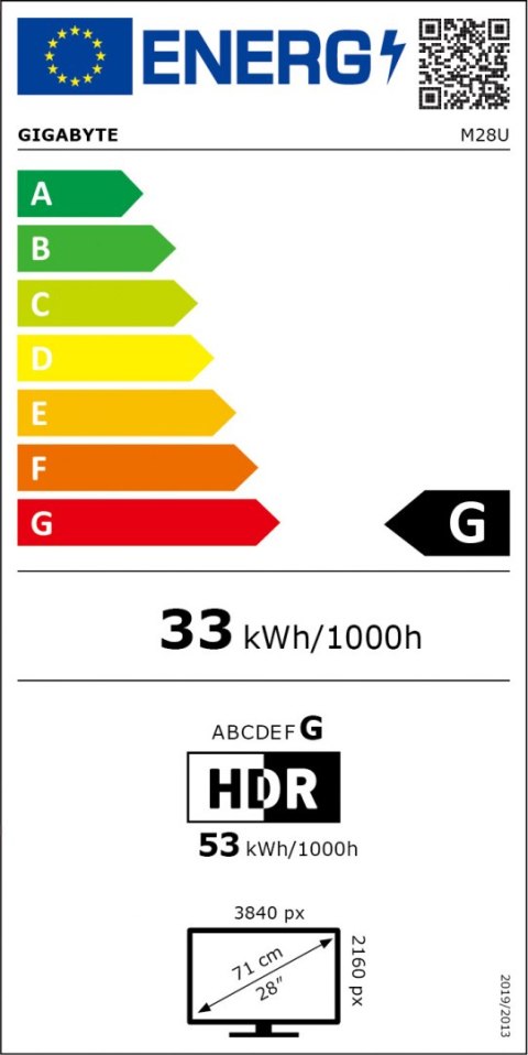 Gigabyte | M28U-EK | 28 "" | IPS | UHD | 1 ms | 300 cd/m² | Black | 1 x Audio Out | HDMI ports quantity 2 | 144 Hz