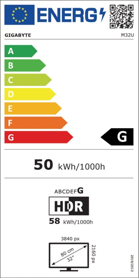 Gigabyte | M32U-EK | 32 "" | IPS | UHD | 1 ms | 350 cd/m² | Black | 1 x Audio out | HDMI ports quantity 2 | 144 Hz