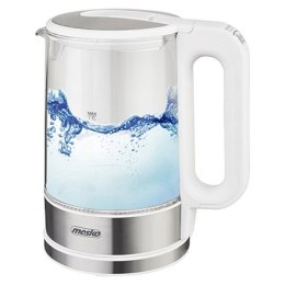 Mesko | Kettle | MS 1301w | Electric | 1850 W | 1.7 L | Glass/Stainless steel | 360° rotational base | White