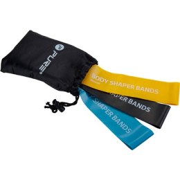Pure2Improve | Body Shaper Bands, Set of 3 | Black, Blue and Yellow