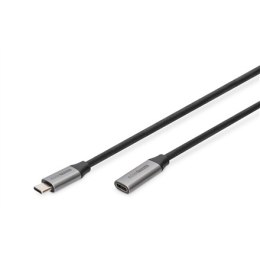 Digitus | USB extension cable | Female | 24 pin USB-C | Male | Black | 24 pin USB-C | 1 m
