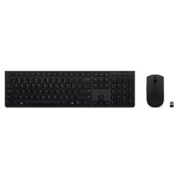 Lenovo | Professional Wireless Rechargeable Keyboard and Mouse Combo US Euro | Keyboard and Mouse Set | Wireless | Mouse include