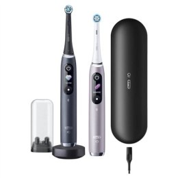 Oral-B | iO 9 Series Duo | Electric Toothbrush | Rechargeable | For adults | ml | Number of heads | Black Onyx/Rose | Number of 
