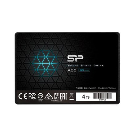 SILICON POWER 4TB A55 SATA III 6Gb/s INTERNAL SOLID STATE DRIVE Silicon Power | Ace | A55 | 4000 GB | SSD form factor 2.5"" | SS