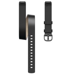 Fitbit Luxe Accessory Podwójna skórzana chusta w jednym rozmiarze, czarna