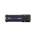 Silicon Power | Portable External SSD | MS60 | 500 GB | N/A "" | Type-A USB 3.2 Gen 2 | Blue