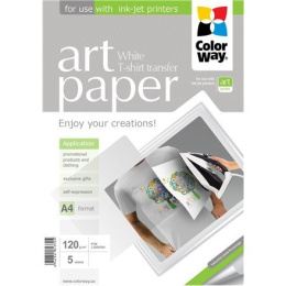 ColorWay | ART | 120 g/m² | A4 | Photo Paper T-shirt transfer (white)