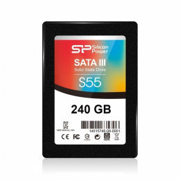 Dysk SSD Silicon Power Slim S55 240 GB SATA 550 MB/s odczyt 450 MB/s z gwarancją 36 miesięcy