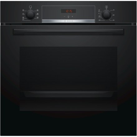 Bosch | HBA533BB0S | Oven | 71 L | A | Multifunctional | EcoClean | Push pull buttons | Height 60 cm | Width 60 cm | Black