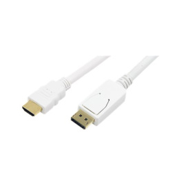 Logilink | Male | 19 pin HDMI Type A | Male | 20 pin DisplayPort | 2 m | White