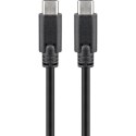 Goobay | USB-C cable | Male | 24 pin USB-C | Male | Black | 24 pin USB-C | 1 m