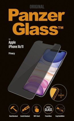 PanzerGlass | Screen protector - glass - with privacy filter | Apple iPhone 11, XR | Tempered glass | Transparent