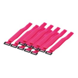 Wire Strap 500*20 mm, 10pcs, pink Logilink