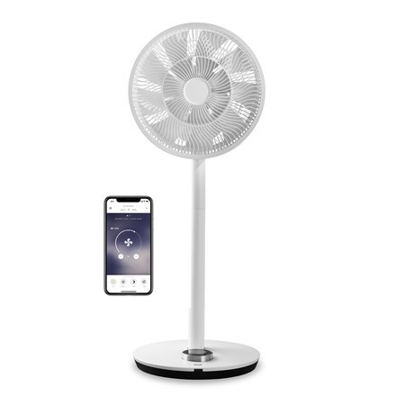 Duux | Smart Fan | Whisper Flex | Stand Fan | White | Diameter 34 cm | Number of speeds 26 | Oscillation | 3-27 W | Yes | Timer