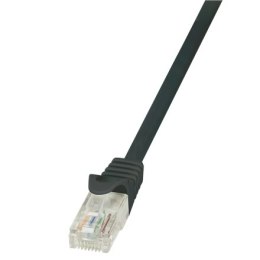 Logilink | CAT 5e | Patch cable | Unshielded twisted pair (UTP) | Male | RJ-45 | Male | RJ-45 | Black | 0.25 m