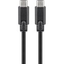 Goobay | USB-C cable | Male | 24 pin USB-C | Male | Black | 24 pin USB-C | 1 m