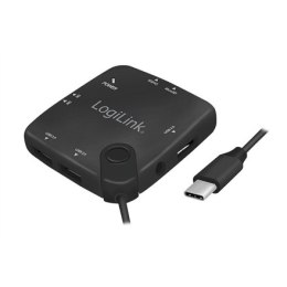 Logilink UA0344 USB Typ-C™ OTG (On-The-Go) Wielofunkcyjny hub i czytnik kart Logilink