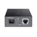 TP-LINK | Gigabit Single-Mode WDM Media Converter | TL-FC311B-20 | Gigabit SC Fiber Port | 10/100/1000 Mbps RJ45 Port (Auto MDI/