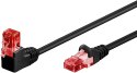 Goobay | CAT 6 | Patch cable | Unshielded twisted pair (UTP) | Male | RJ-45 | Male | RJ-45 | Black | 1 m