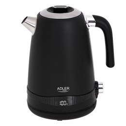 Adler Kettle AD 1295b Electric, 2200 W, 1.7 L, Stainless steel, 360° rotational base, Black