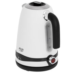 Adler Kettle AD 1295w	 Electric, 2200 W, 1.7 L, Stainless steel, 360° rotational base, White