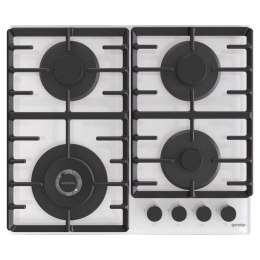 Gorenje Hob GTW642SYW Gas on glass, Number of burners/cooking zones 4, Mechanical, White