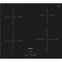 Bosch | PIE601BB5E | Serie 4 Induction hob | Induction | Number of burners/cooking zones 4 | Touch | Timer | Black