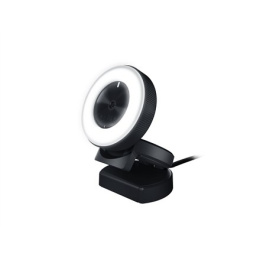 Razer Kiyo - Ring Light Equipped Broadcasting Camera Typ połączenia: USB2.0. Szybki i dokładny autofokus dla płynnie ostrego mat