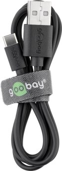 Goobay | USB-C cable | Male | 4 pin USB Type A | Male | Black | 24 pin USB-C | 0.1 m