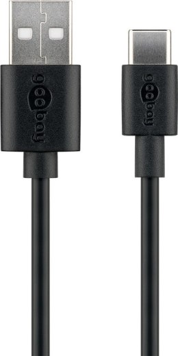 Goobay | USB-C cable | Male | 4 pin USB Type A | Male | Black | 24 pin USB-C | 3 m