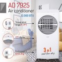 Adler | Air conditioner | AD 7925 | Number of speeds 2 | Fan function | White