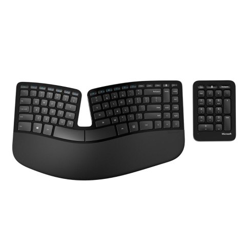Microsoft | Keyboard and mouse | Sculpt Ergonomic Desktop | Standard | Wireless | Mouse included | RU | Black | USB | Numeric 