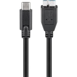 Goobay | USB-C cable | Male | 24 pin USB-C | Male | 9 pin Micro-USB Type B | 0.6 m