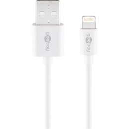 Goobay | Male | 4 pin USB Type A | Male | White | Apple Lightning | 1 m