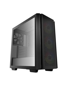 Deepcool MID TOWER CASE CG560 Side window, Black, Mid-Tower, Power supply included No