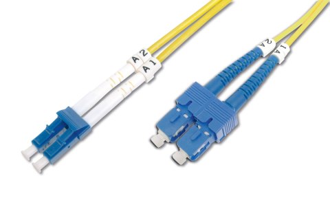 Digitus | Patch cable | Fibre optic | Male | LC single-mode | Male | SC single-mode | Yellow | 1 m