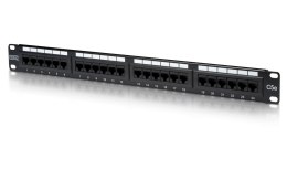 Digitus Patch Panel DN-91524U Black, 48.2 x 4.4 x 10.9 cm, Category: CAT 5e; Ports: 24 x RJ45; Retention strength: 7.7 kg; Inser