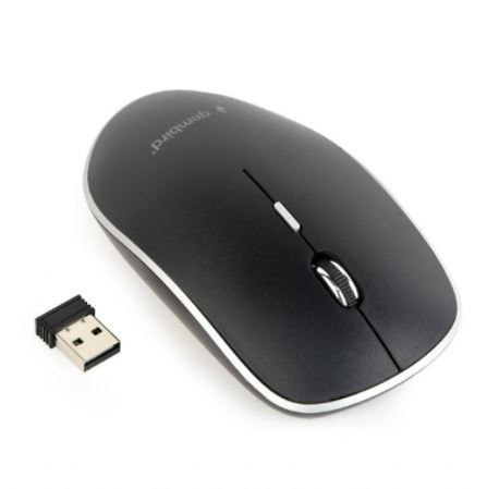 Gembird Silent Wireless Optical Mouse MUSW-4BS-01 USB, Black