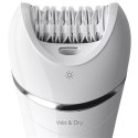 Philips | BRE700/00 | Epilator | Operating time (max) 40 min | Bulb lifetime (flashes) | Number of power levels N/A | Wet & Dry 
