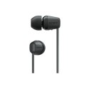 Sony WI-C100 Wireless In-Ear Headphones, Black Sony | WI-C100 | Wireless In-Ear Headphones | Wireless | In-ear | Microphone | No