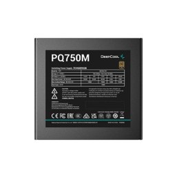 Deepcool PQ750M ATX12V V2.4, 750 W, 80 PLUS Gold Certified