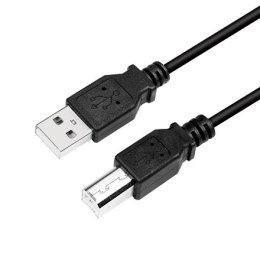 Logilink | USB cable | Male | 4 pin USB Type B | Male | Black | 4 pin USB Type A | 3 m