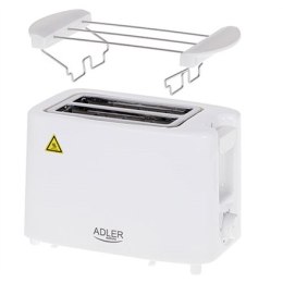 Adler Toaster AD 3223	 Power 750 W, Number of slots 2, Housing material Plastic, White